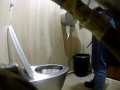 Public_Toilet_115 Horny Hairy Asian Teen Tempts You With Her Luscious Curves Sensually