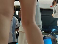 CSCD_blue_hip_skirt_girl_waiting_for_subway Sensual Night with a Dark-Haired Thai Intense Passion Unleashed