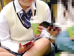 hetare-11 Japanese Schoolgirl Provides Intense Oral Pleasure Folded Over