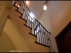 ZMX19 Surprising Encounter! Innocent Asian Girl Seduced in Public Restroom