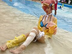 2025_Role_play_cosplay_2D_flashing_36 Sultry Maid's Bubble Booty Thrills in Steamy Threesome Encounter