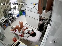 Real_hidden_camera_in_gynecological_cabinet_35 Seductive Stockinged Woman Takes On Several Hard Cocks Simultaneously