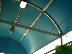 Korean_swimming_pool Sultry Tabata Strips Down Showing Her Bushy Pussy on Staircase