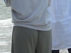 sportday02 EmiriSenoo Asian Waitress Tempts with Sultry Leg Spread